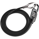 CAMPZ Multi-Use Double-Loop Bloqueo de cable 1,8m, negro
