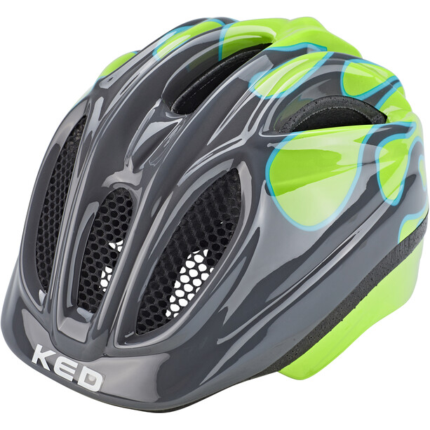 KED Meggy II Trend Helm Kinder grau/grün