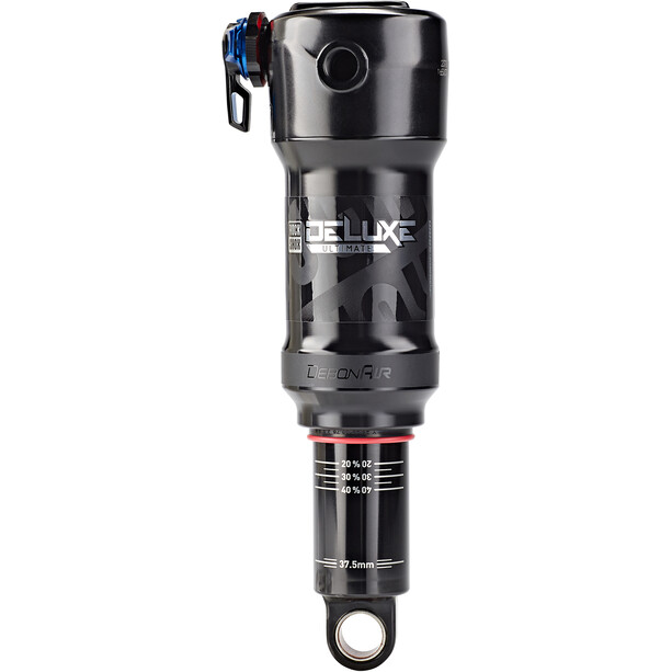 RockShox Deluxe Ultimate RCT Amortyzator tylny 380lb Lockout Trunnion/Standard 165x37,5mm 