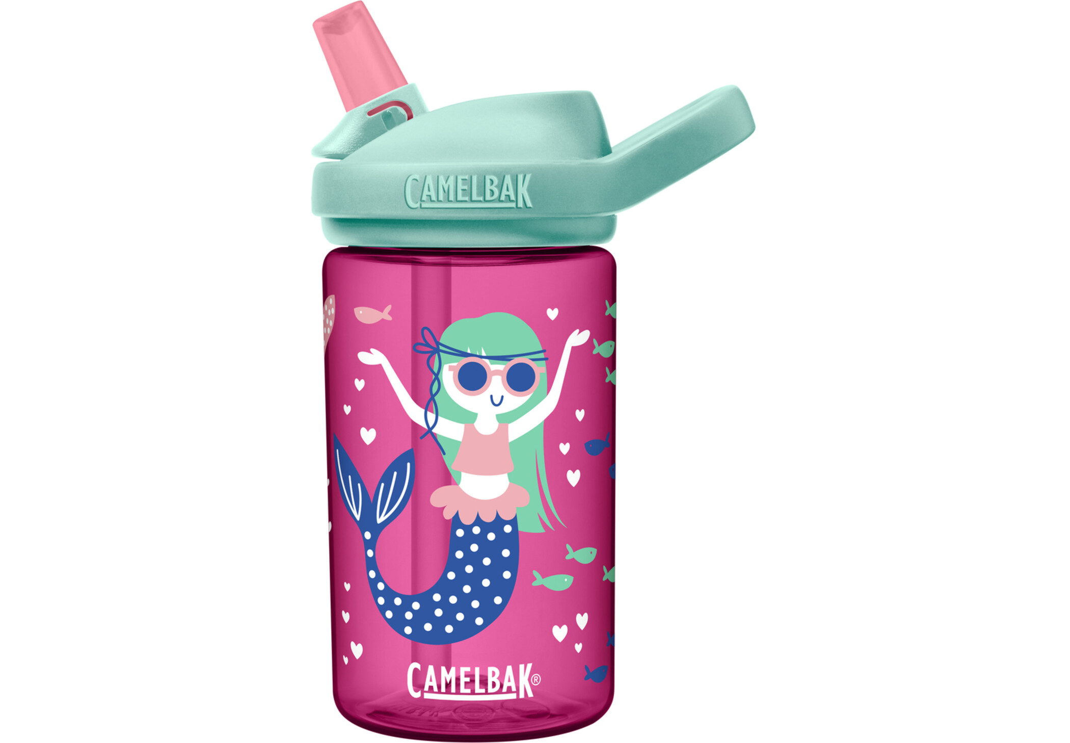 CamelBak eddy+ Flasche 400ml pink/türkis