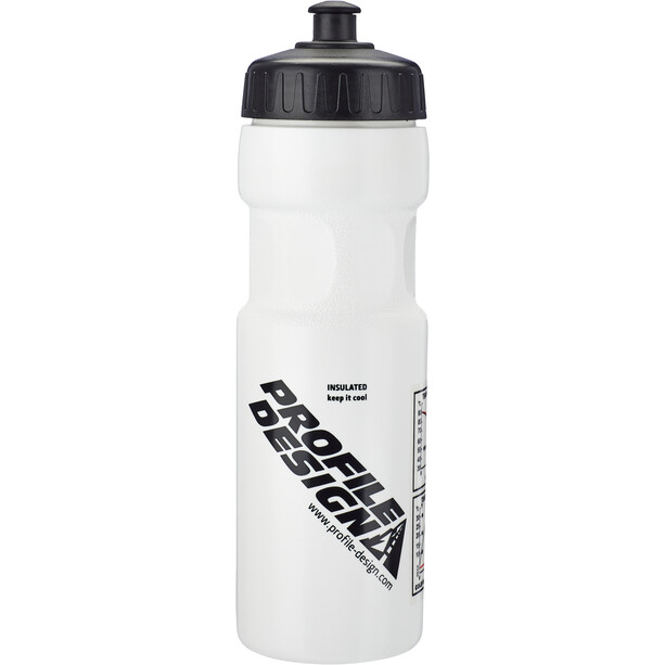 Profile Design Isolierte Wasserflasche weiß