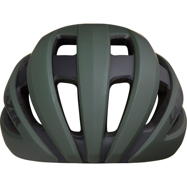 Lazer Sphere Helmet matte dark green flash yellow