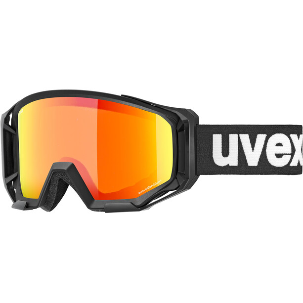 UVEX Athletic Colorvision Occiali A Maschera, nero/arancione