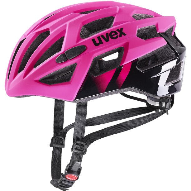 UVEX Race 7 Casco, rosa/nero