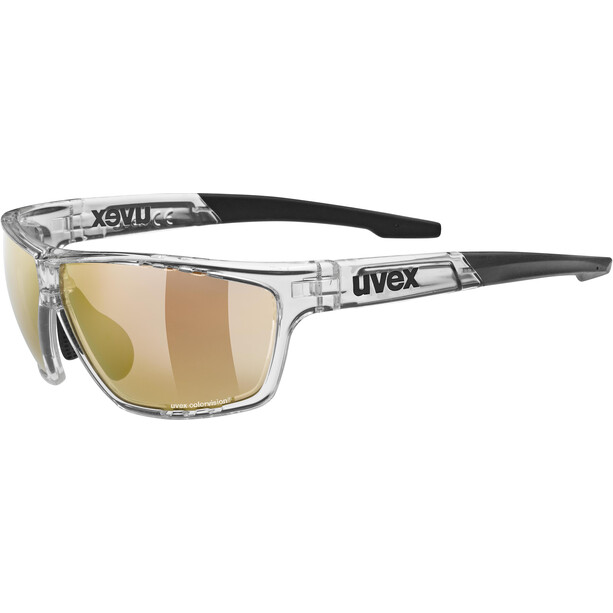 UVEX Sportstyle 706 Colorvision Variomatic Okulary, przezroczysty/czarny
