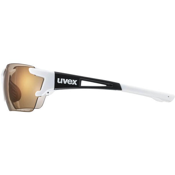 UVEX Sportstyle 803 Race Colorvision Variomatic Glasses white/black matt/litemirror red