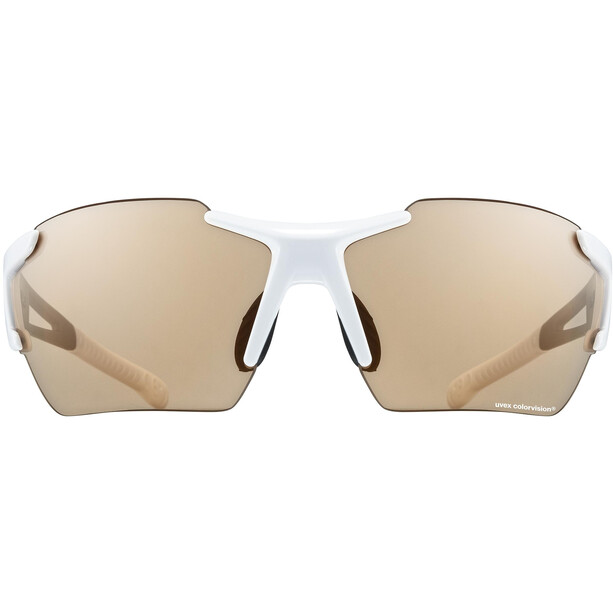 UVEX Sportstyle 803 Race Colorvision Variomatic Glasses white/black matt/litemirror red
