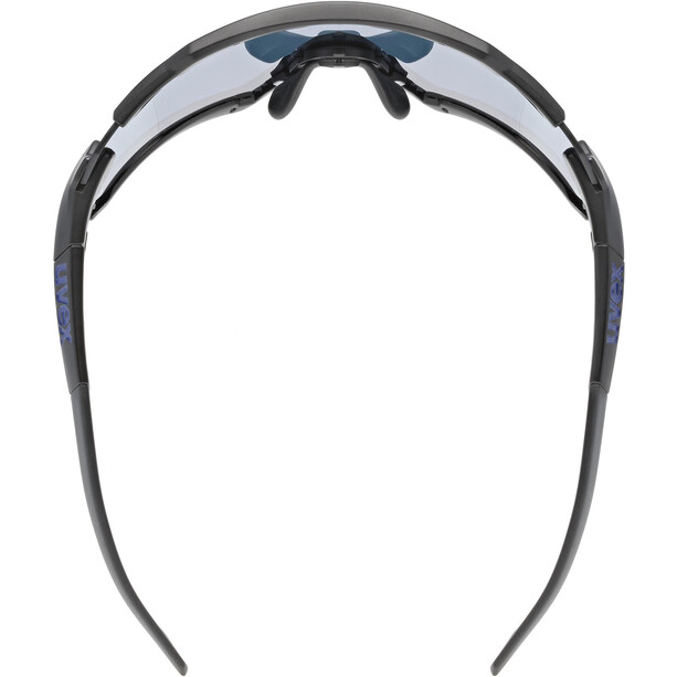 UVEX Sportstyle 228 Glasses black matt/mirror blue