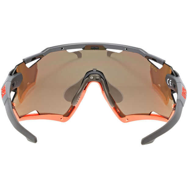 UVEX Sportstyle 228 Okulary, szary/pomarańczowy