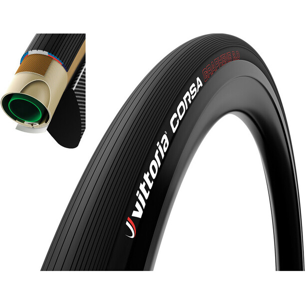 Vittoria Corsa Control Tubular Tyre 700x28C black