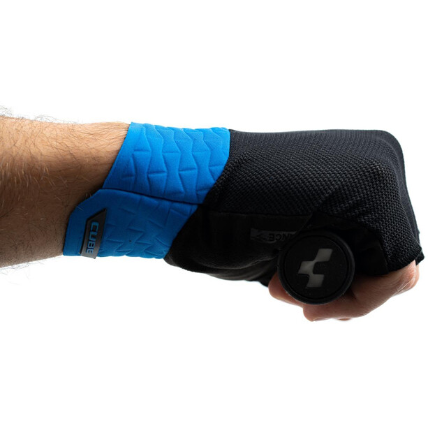 Cube Performance Short Finger Gloves black/blue