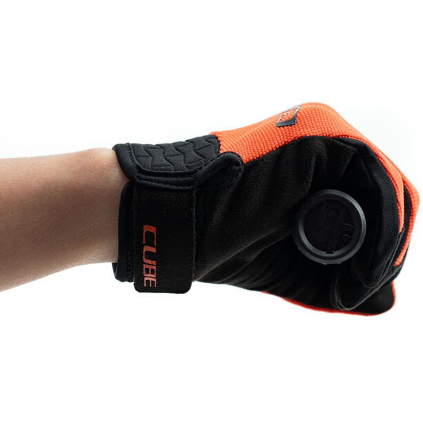 Cube Performance X Actionteam Rękawice z długimi palcami Dzieci, czarny/pomarańczowy