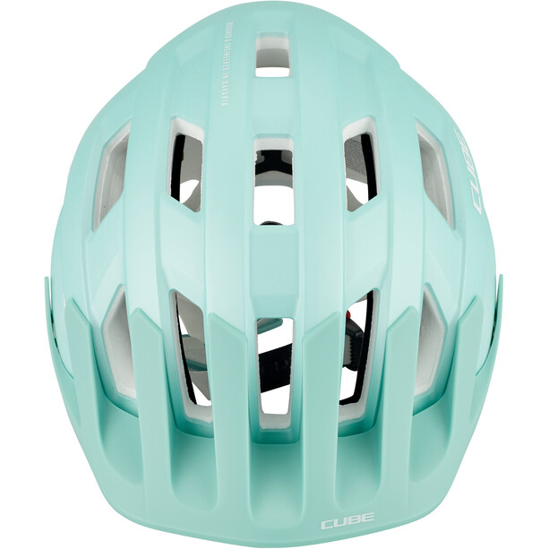 Cube Rook Helm grün/weiß