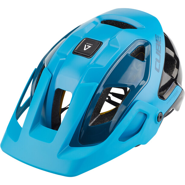 Cube Strover Helm blau/schwarz