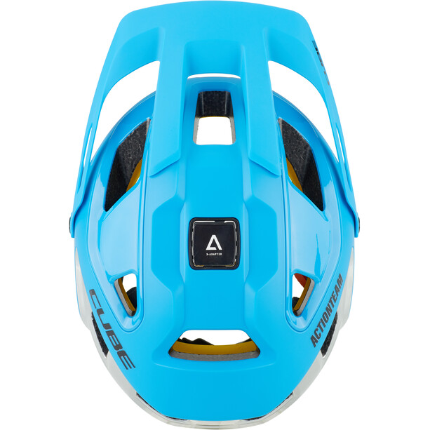 Cube Strover X Actionteam Helm, blauw/zilver
