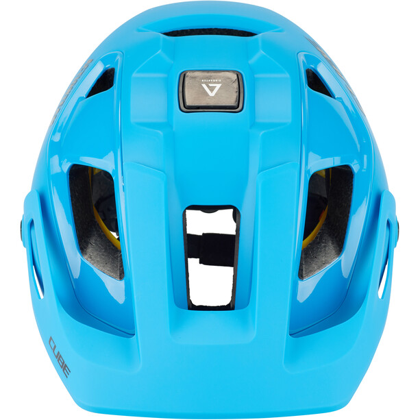 Cube Strover X Actionteam Helm blau/silber