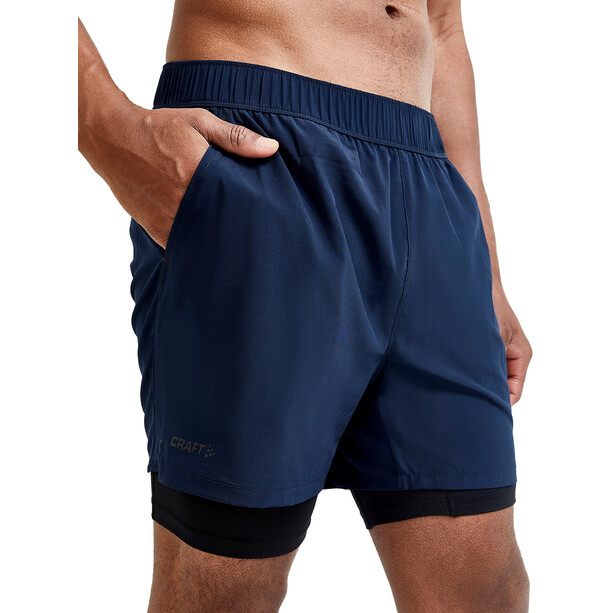 Craft ADV Charge 2-In-1 Stretch Shorts Heren, blauw