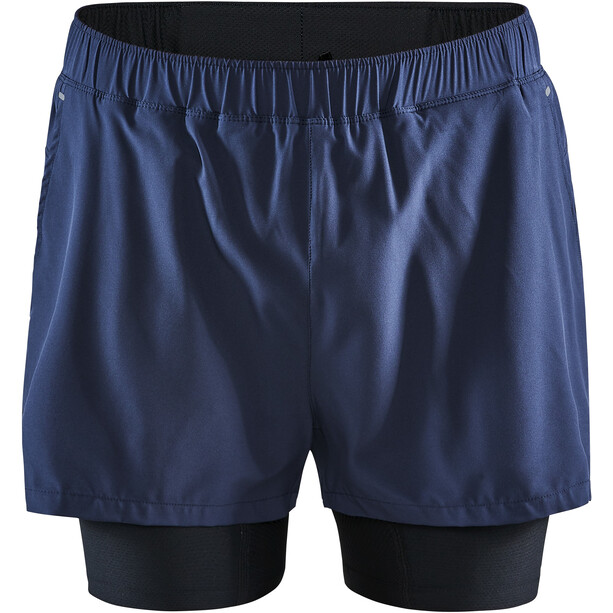 Craft ADV Charge Pantalones Cortos Elásticos 2 en 1 Hombre, azul