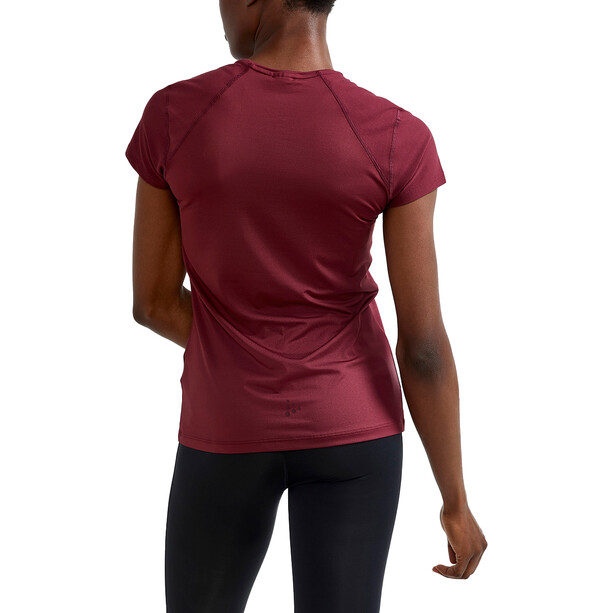 Craft ADV Essence T-shirt Slim à manches courtes Femme, rouge