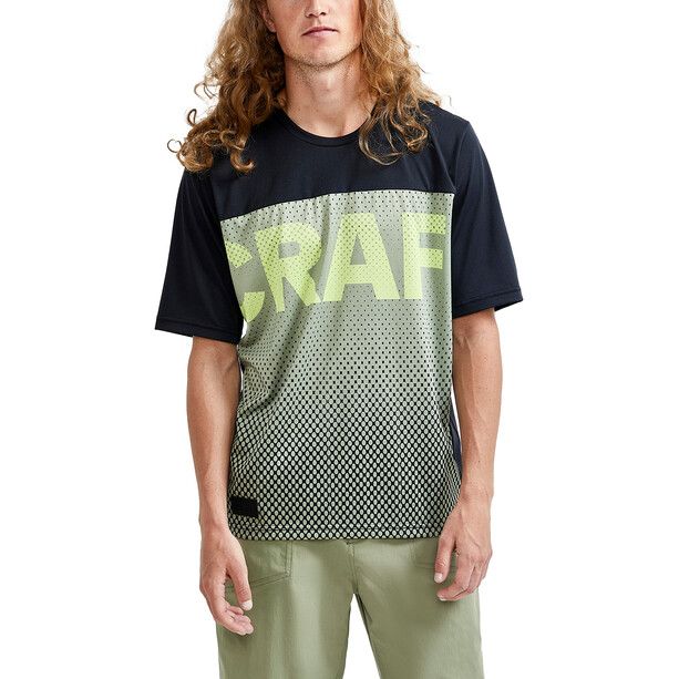 Craft Core Offroad XT Jersey met korte mouwen Heren, zwart/groen