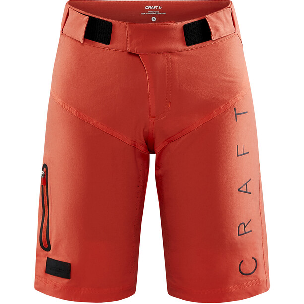Craft ADV Offroad Shorts with Pad Women, czerwony