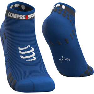 Compressport Pro Racing V3.0 Run Chaussettes Basses, bleu bleu