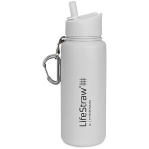 LifeStraw Go Stainless Steel Water Filter Bottle 710ml, valkoinen valkoinen