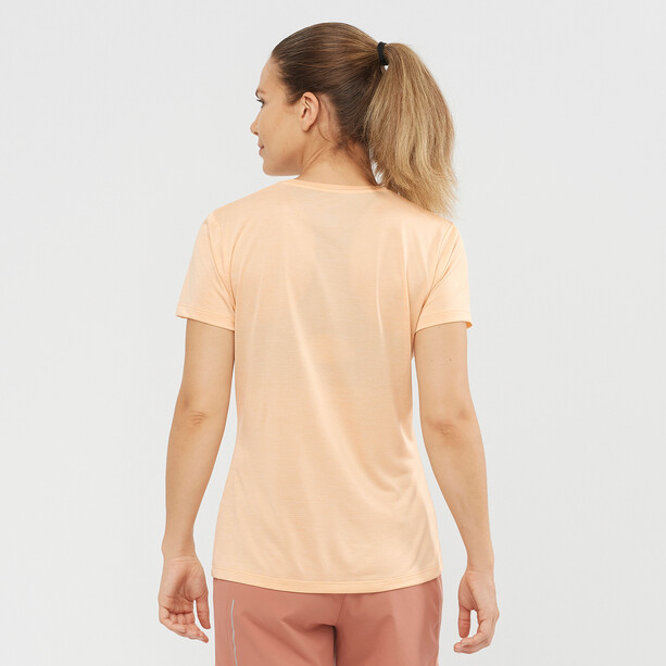 Salomon Agile T-shirt Femme, beige