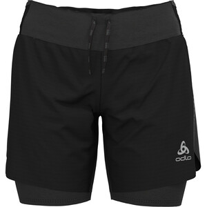 Odlo Axalp Trail 6" 2-in-1 shorts Dames, zwart
