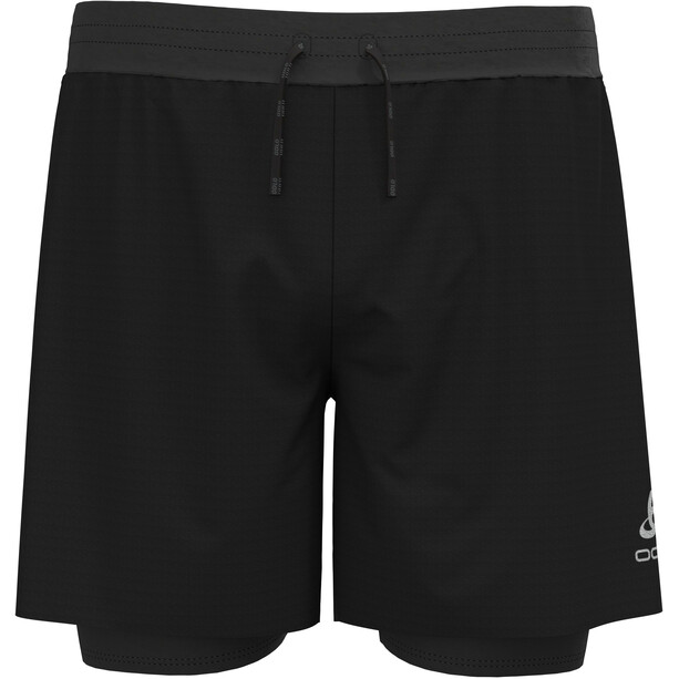 Odlo Axalp Trail 6" 2-in-1 Shorts Men, negro