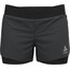 Odlo Zeroweight 3" 2-in-1 shorts Dames, zwart