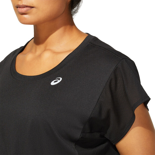 asics SMSB Run T-shirt manches courtes Femme, noir/gris