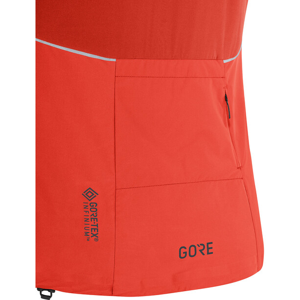 GOREWEAR R7 Partial Gore-Tex Infinium Veste à capuche Femme, orange/bleu