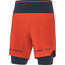 GOREWEAR Ultimate Shorts 2 En 1 Homme, orange/bleu