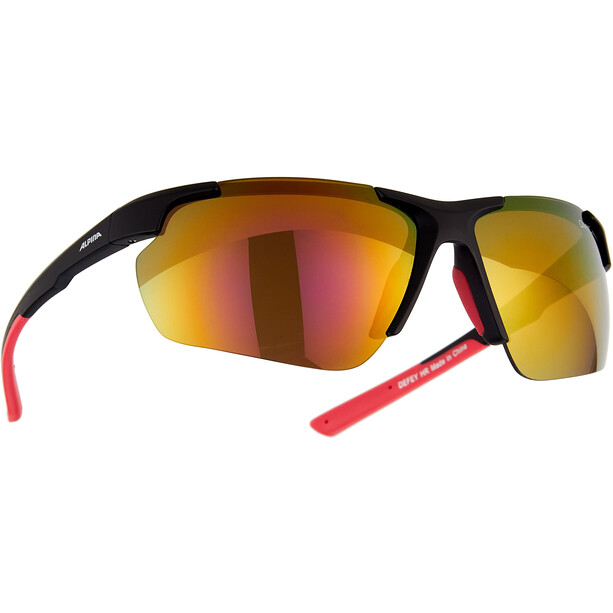 Alpina Defey HR Gafas, negro/rojo