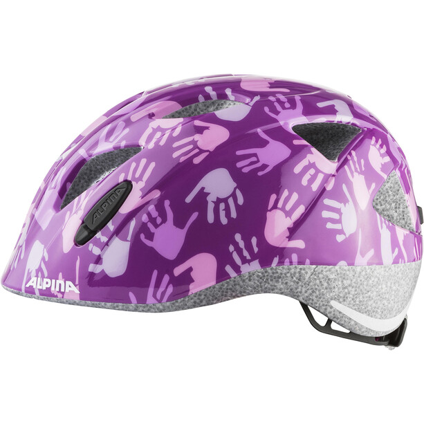 Alpina Ximo Helmet Kids berry hands gloss