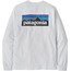 Patagonia P-6 Logo Maglietta a maniche lunghe Uomo, bianco