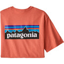 Patagonia P-6 Logo T-shirt Responsibili Homme, rouge