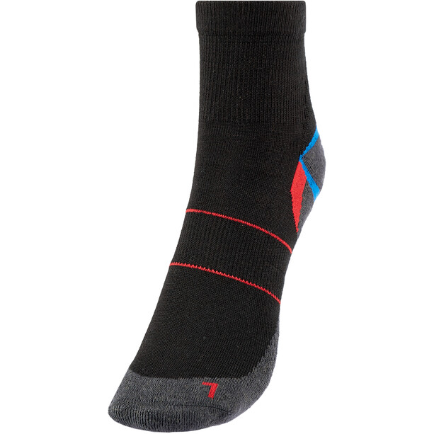 Rohner Silver Runner L/R II Socks, negro/rojo