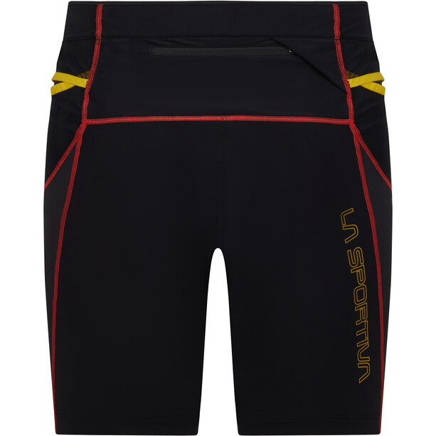 La Sportiva Triumph Tight Shorts Men black/yellow