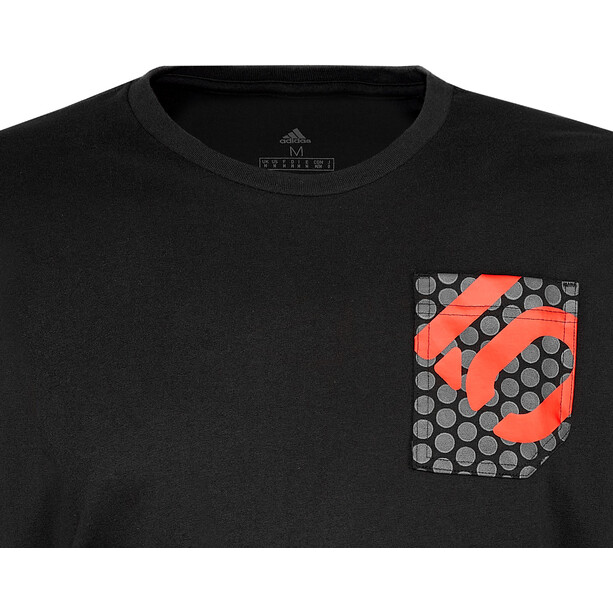 adidas Five Ten 5.10 Brand of the Brave Camiseta Hombre, negro/rojo