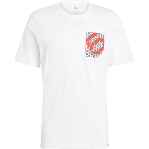 adidas Five Ten 5.10 Brand of the Brave Camiseta Hombre, blanco/rojo blanco/rojo