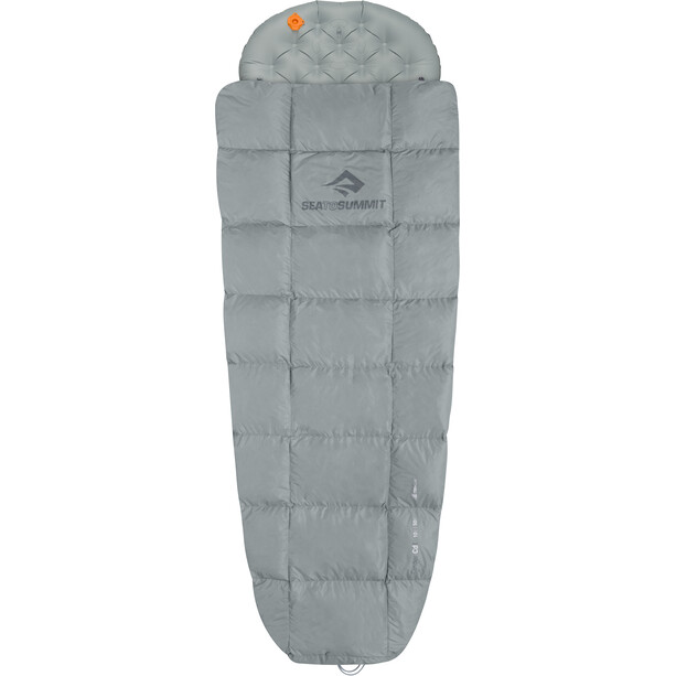 Sea to Summit Cinder Cd1 Integrated Down Quilt Long, harmaa