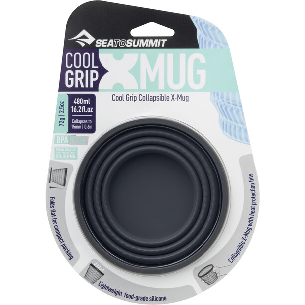 Sea to Summit X-Mug Cool Grip Krus 480 ml, grå