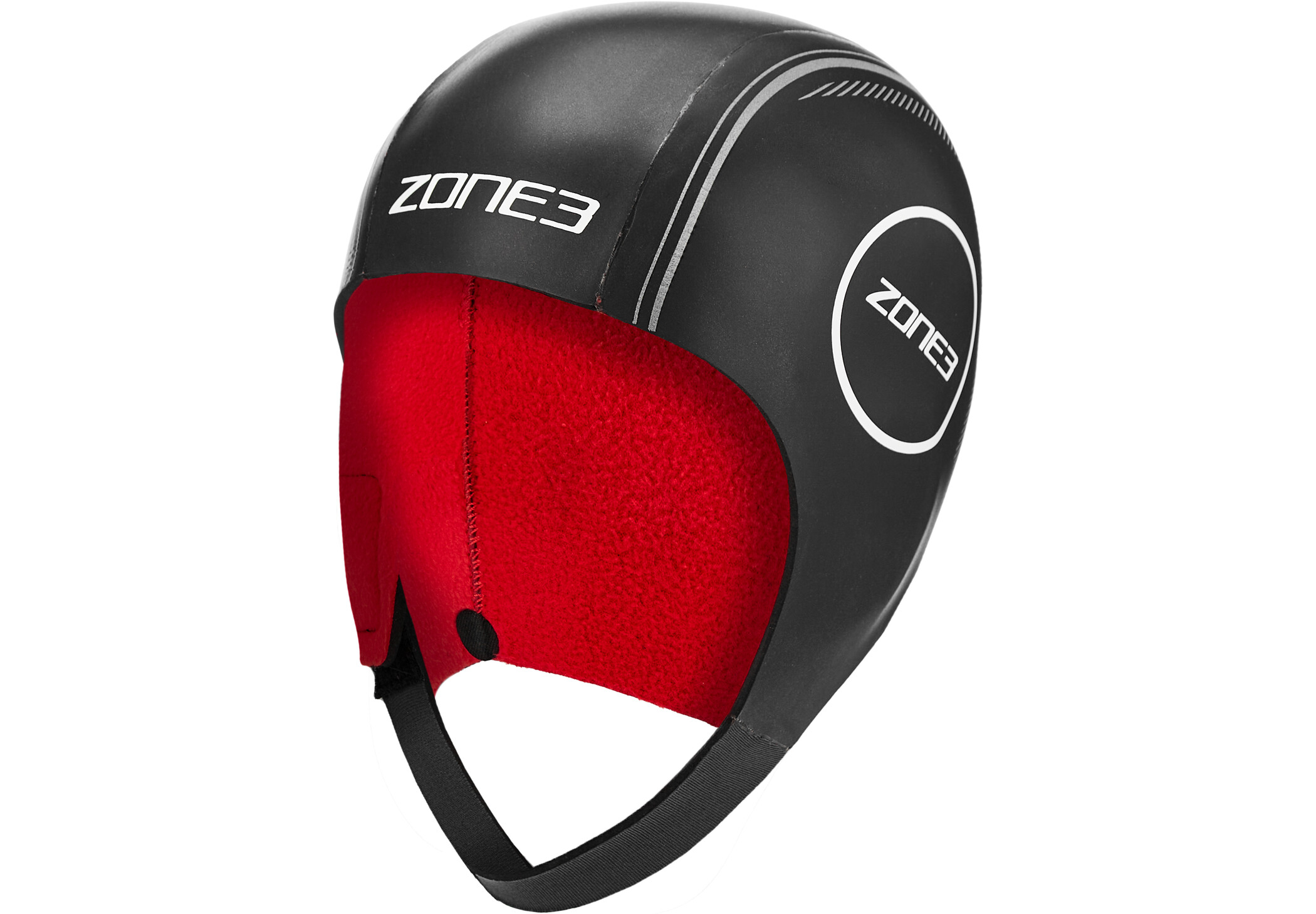 Zone3 Heat-Tech Neoprene Swim Cap L black/silver/red