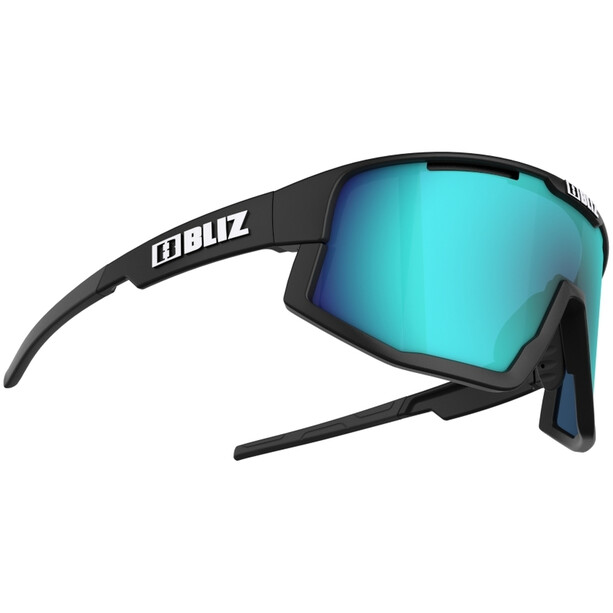 Bliz Fusion Glasses matt black/smoke with blue multi