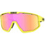 Bliz Fusion Glasses matt neon yellow/brown with purple multi