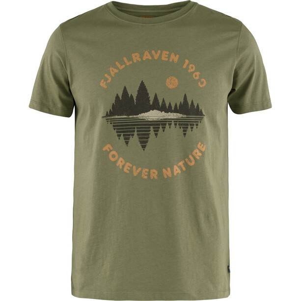 Fjällräven Forest Mirror T-Shirt Col Ras-Du-Cou Homme, vert