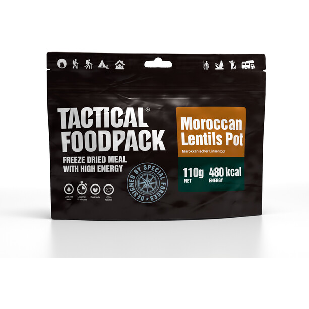 Tactical Foodpack Freeze Dried Meal 110g, Moroccan Lentils Pot