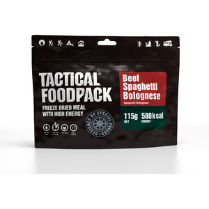 Tactical Foodpack Freeze Dried Maaltijd 115g, Beef Spaghetti Bolognese 